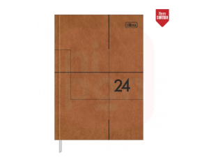 Agenda Executiva Costurada Diária 14,5 x 20,5 cm Prátika Cores 2024