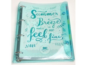 Fichário Universitário Breeze Cristal Verde + 192 Folhas