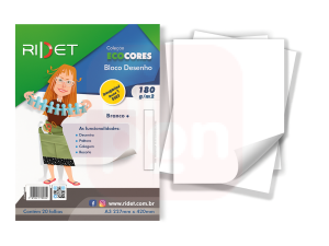 Bloco Desenho Ecocores A3 180g 20fls Ridet